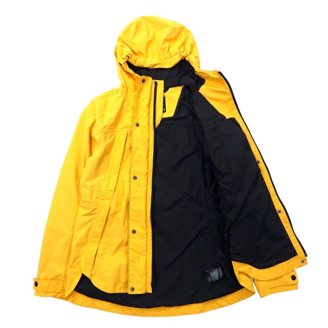THE NORTH FACE Giacca a vento Mountain Parka taglia M, giallo, nylon, DRYVENT, impermeabile, doppia zip