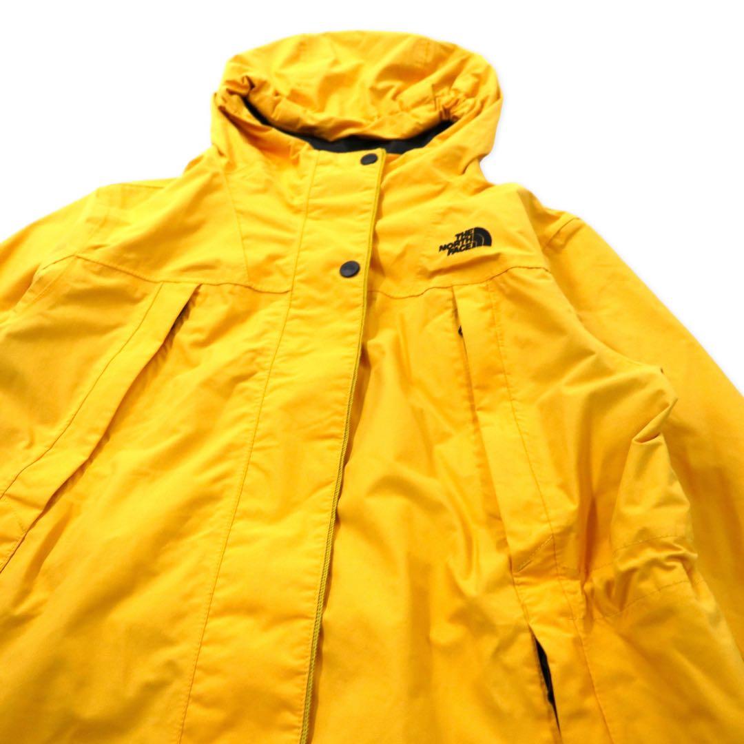 THE NORTH FACE Giacca a vento Mountain Parka taglia M, giallo, nylon, DRYVENT, impermeabile, doppia zip