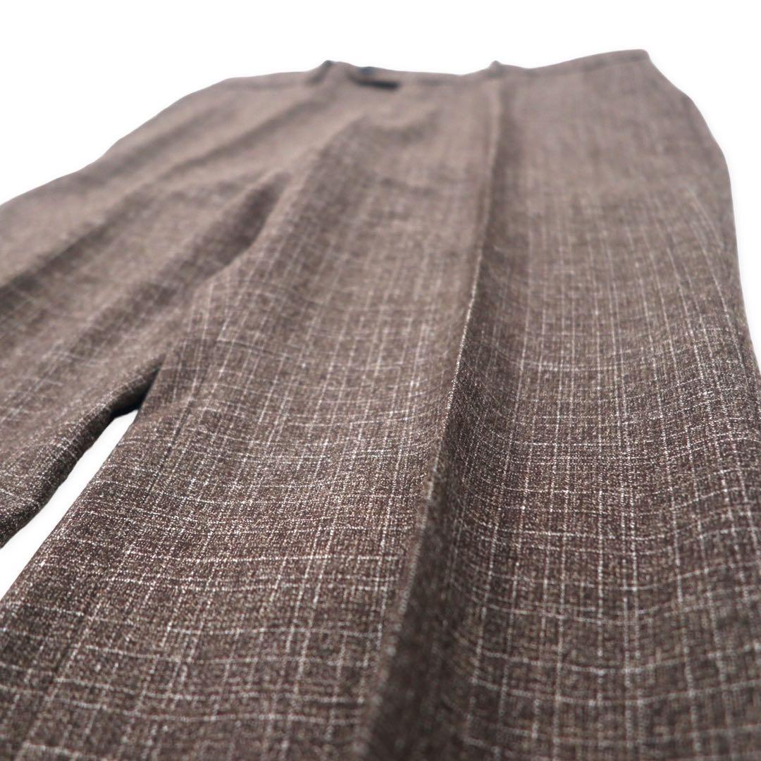 Aquascutum Completo 2 bottoni 94AB4 Marrone a quadri Lana Prodotto in Giappone