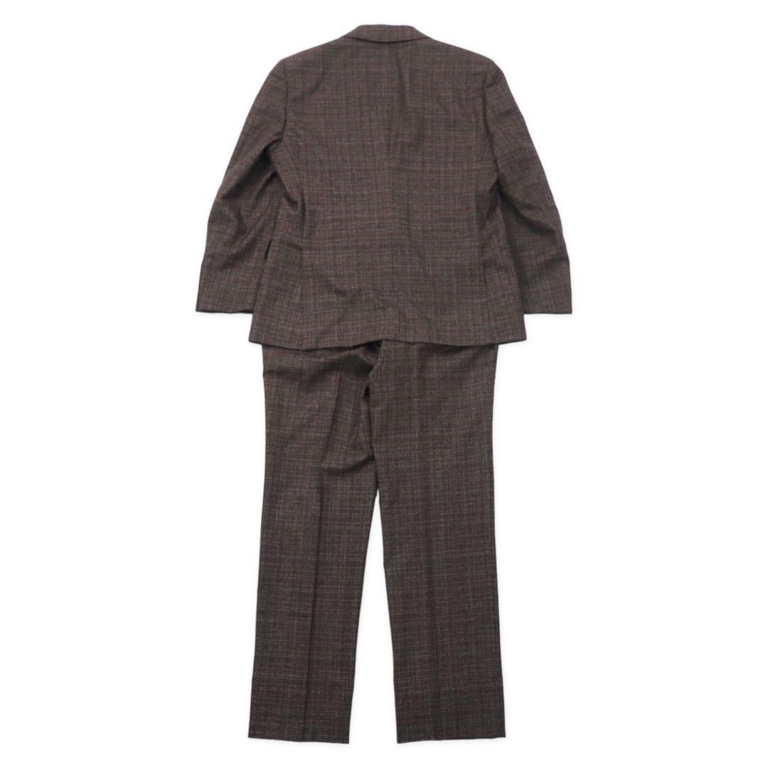 Aquascutum Completo 2 bottoni 94AB4 Marrone a quadri Lana Prodotto in Giappone