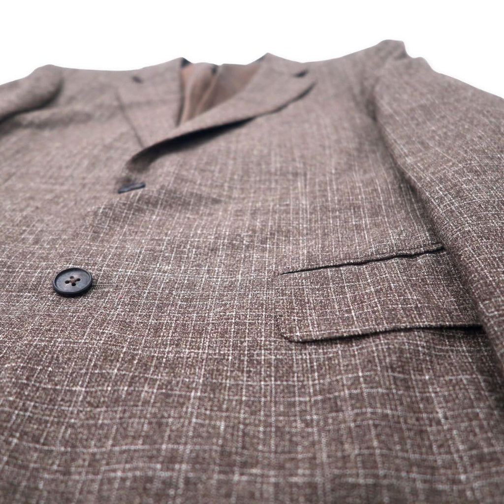 Aquascutum Completo 2 bottoni 94AB4 Marrone a quadri Lana Prodotto in Giappone
