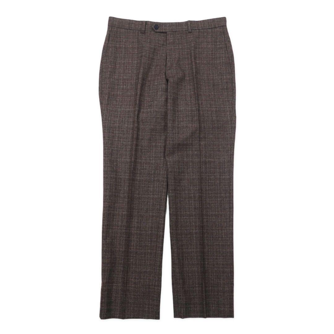 Aquascutum Completo 2 bottoni 94AB4 Marrone a quadri Lana Prodotto in Giappone