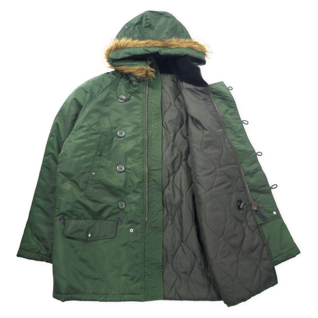 N-3B Military Flight Jacket フライトジャケット XL カーキ ナイロン 中綿 ファー