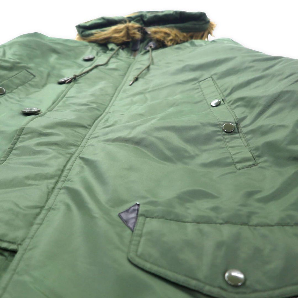 N-3B Military Flight Jacket フライトジャケット XL カーキ ナイロン 中綿 ファー