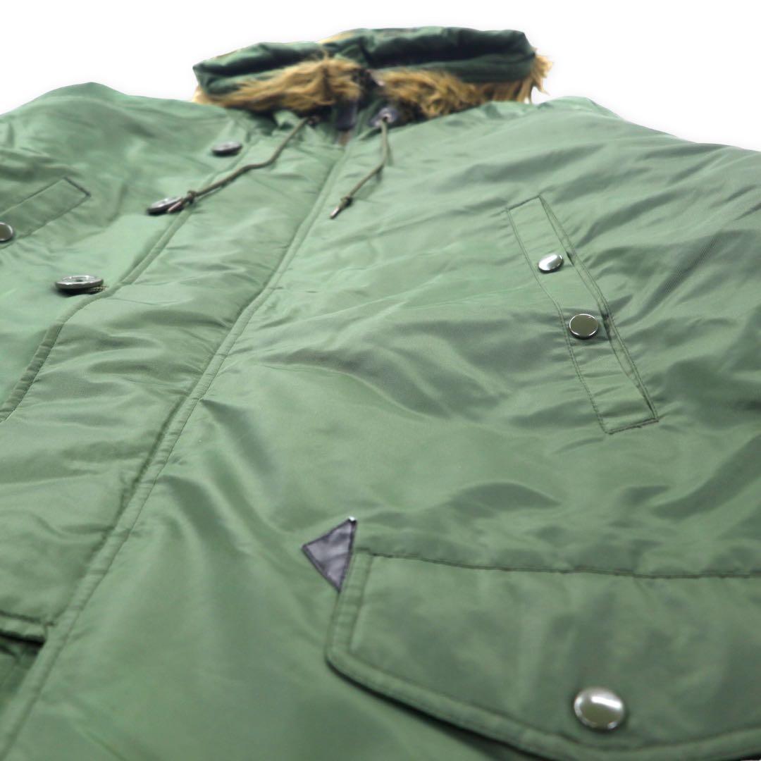 N-3B Military Flight Jacket フライトジャケット XL カーキ ナイロン 中綿 ファー