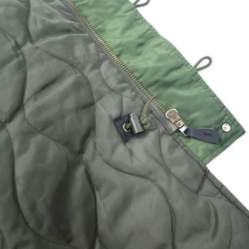 N-3B Military Flight Jacket フライトジャケット XL カーキ ナイロン 中綿 ファー