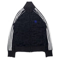 adidas originals anni 2000 giacca della tuta M nera poliestere toppa USA fantasia 3 strisce ricamo logo trifoglio