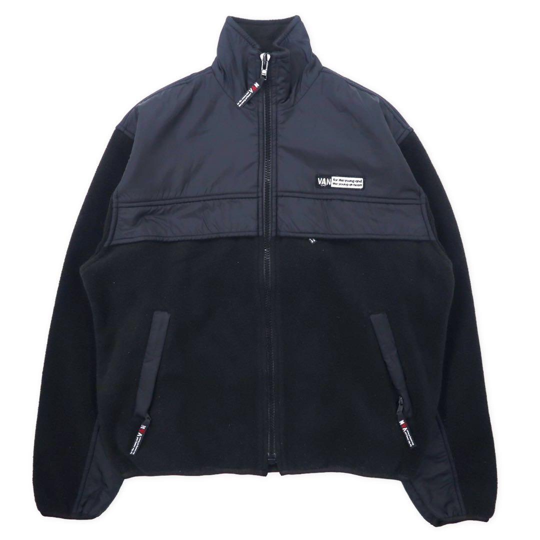 VAN -JAC- Giacca in pile con inserti in nylon, taglia M, colore nero, poliestere