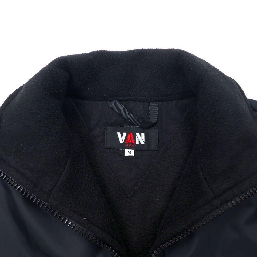 VAN -JAC- Giacca in pile con inserti in nylon, taglia M, colore nero, poliestere