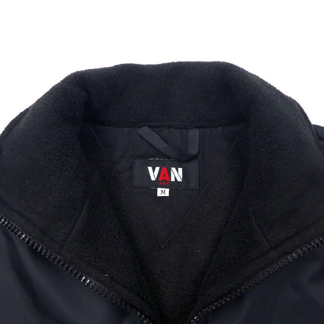 VAN -JAC- Giacca in pile con inserti in nylon, taglia M, colore nero, poliestere
