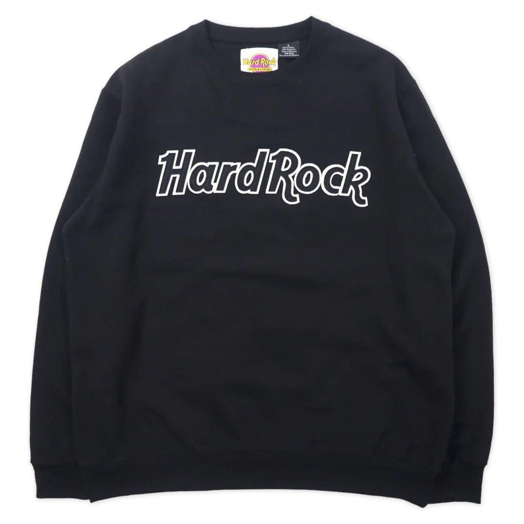 Hard Rock HOTEL & CASINO ロゴスウェット L ブラック コットン 裏起毛 パキ綿 TAMPA