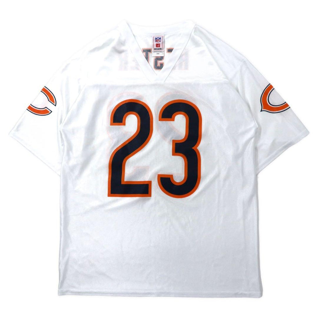 NFL Maglia da gioco taglia grande M Bianca Chicago Bears Poliestere Rete Numeri HESTER