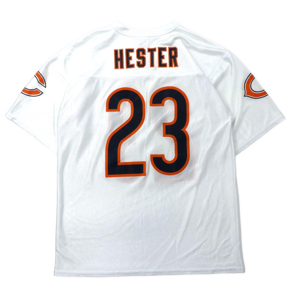 NFL Maglia da gioco taglia grande M Bianca Chicago Bears Poliestere Rete Numeri HESTER