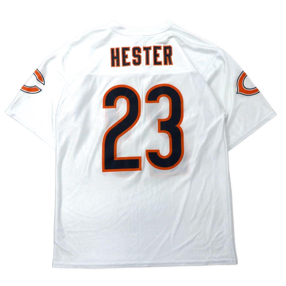 NFL Maglia da gioco taglia grande M Bianca Chicago Bears Poliestere Rete Numeri HESTER