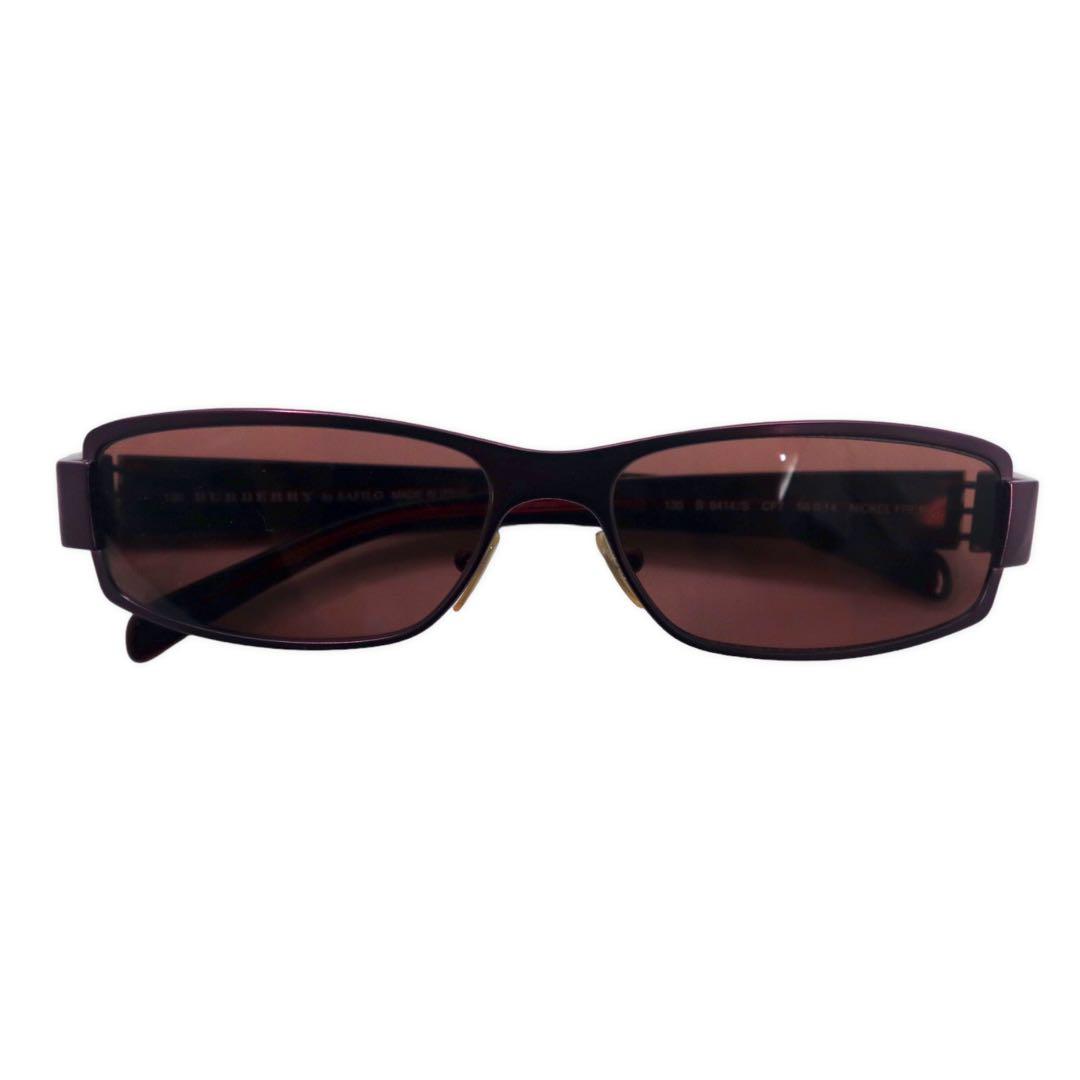 BURBERRY Occhiali da sole rettangolari in metallo Nova Check 130 B 9414/S CF7 56-14 NICKEL FREE by SAFILO