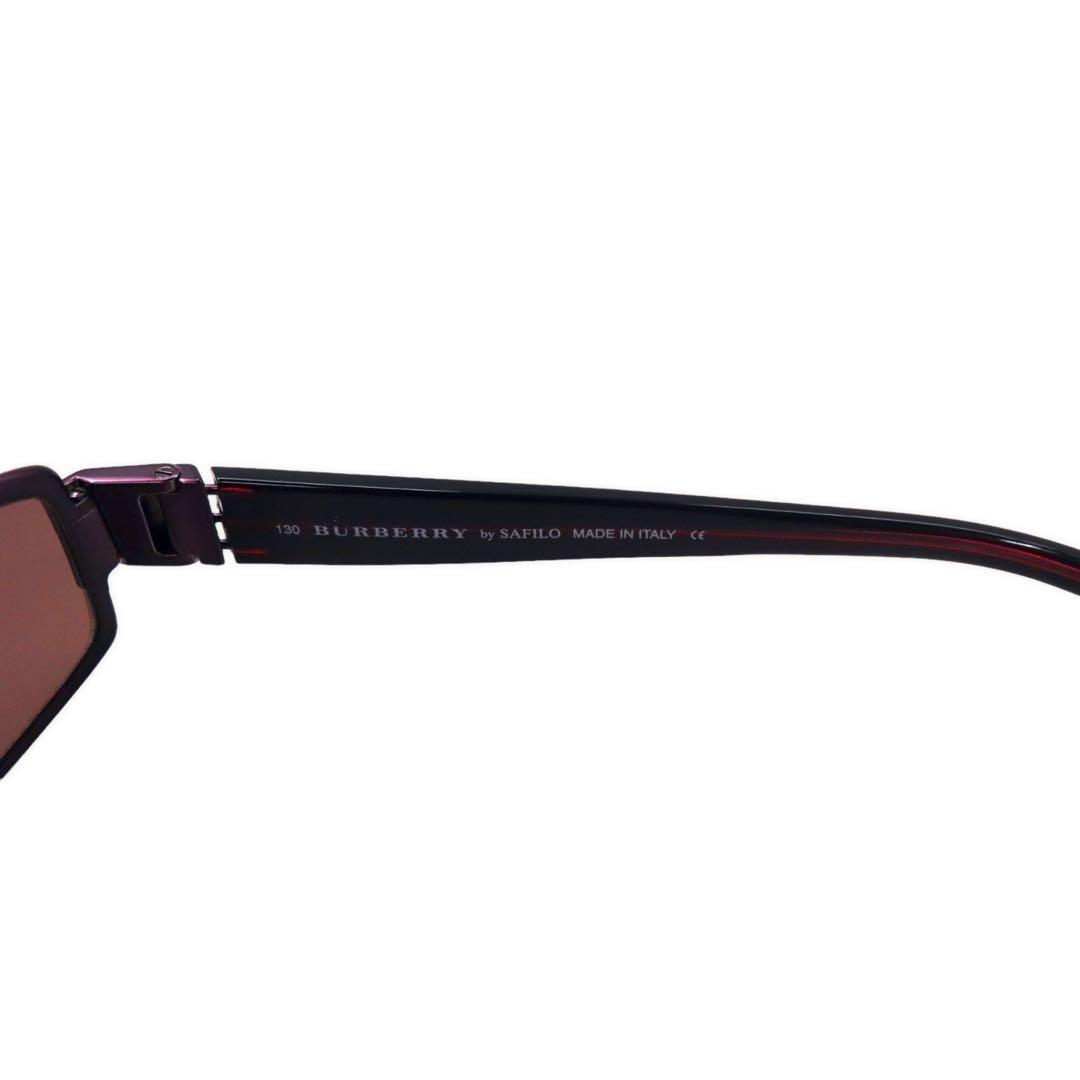BURBERRY Occhiali da sole rettangolari in metallo Nova Check 130 B 9414/S CF7 56-14 NICKEL FREE by SAFILO