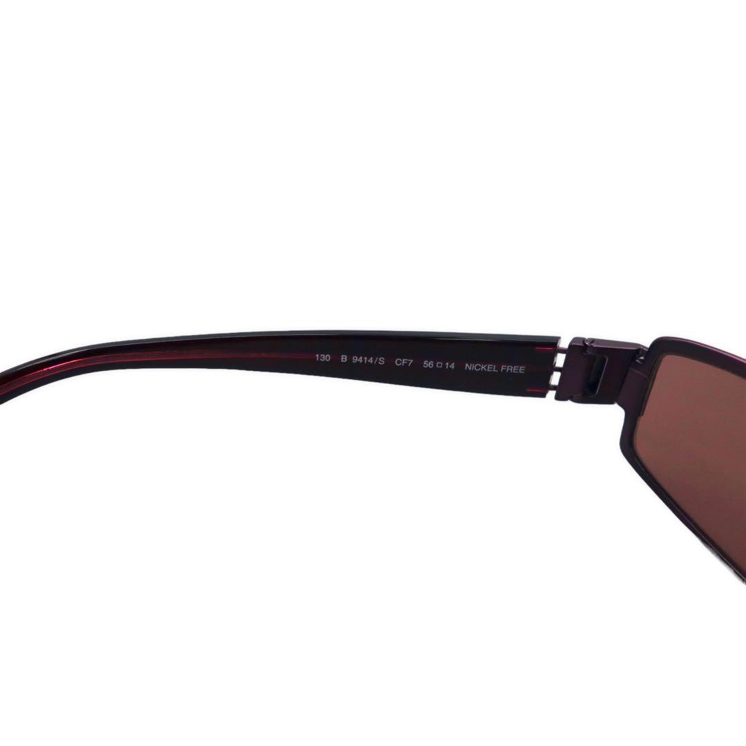BURBERRY Occhiali da sole rettangolari in metallo Nova Check 130 B 9414/S CF7 56-14 NICKEL FREE by SAFILO
