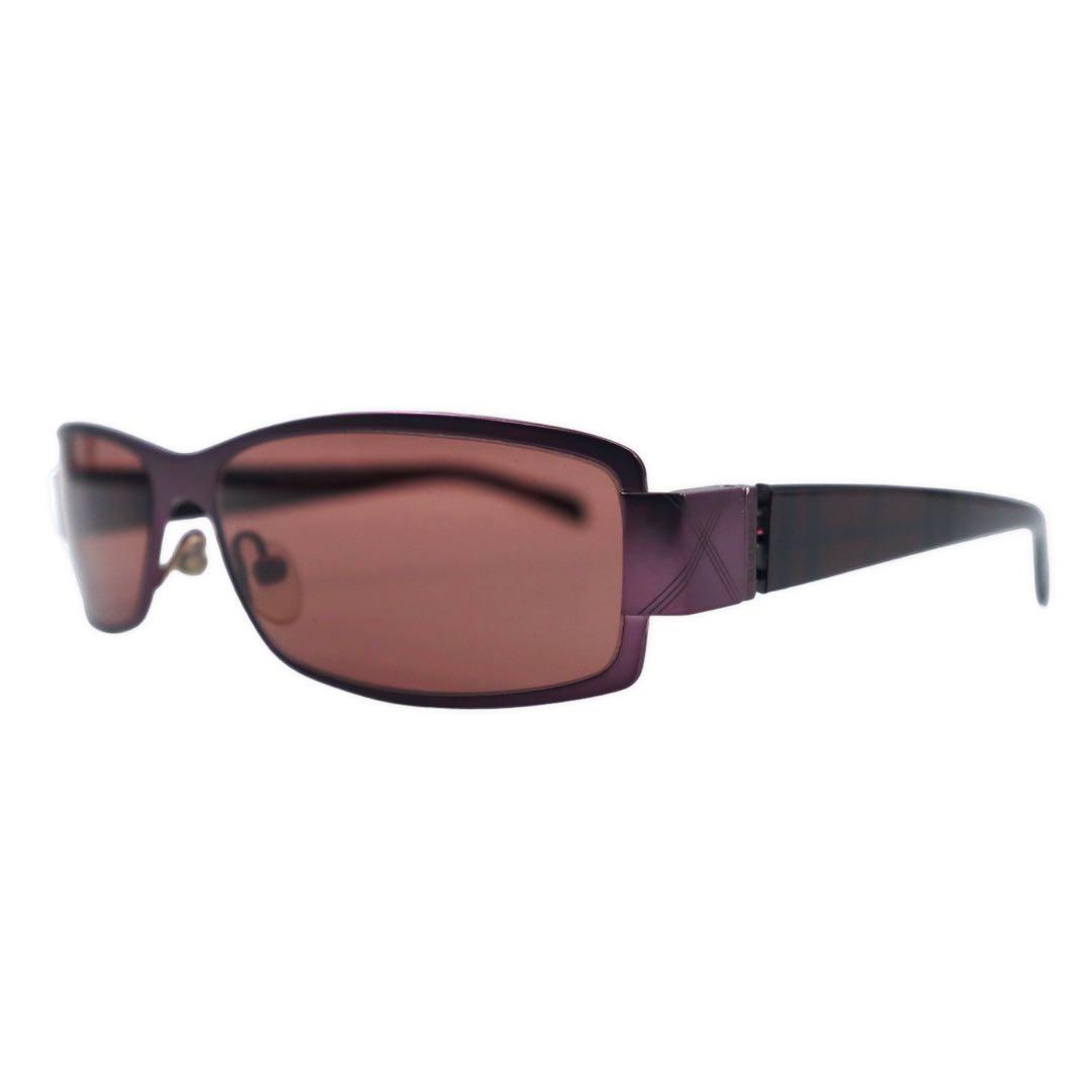 BURBERRY Occhiali da sole rettangolari in metallo Nova Check 130 B 9414/S CF7 56-14 NICKEL FREE by SAFILO
