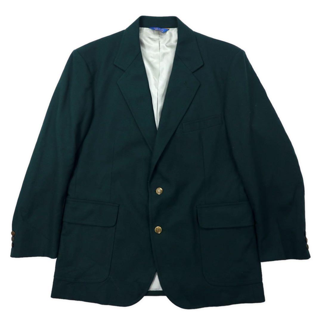 PENDLETON Made in USA Anni '80 Giacca sartoriale a 2 bottoni 42 Verde Lana Bottoni decorativi