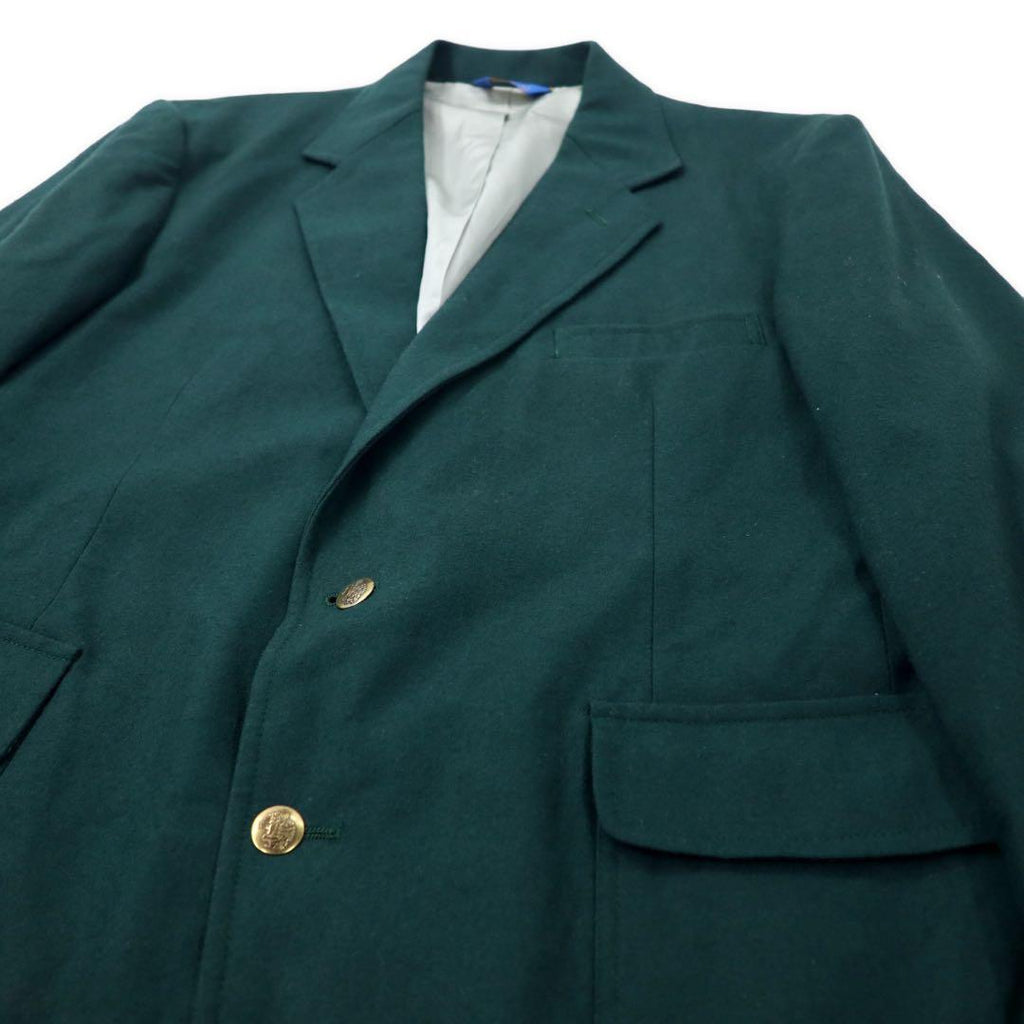 PENDLETON Made in USA Anni '80 Giacca sartoriale a 2 bottoni 42 Verde Lana Bottoni decorativi