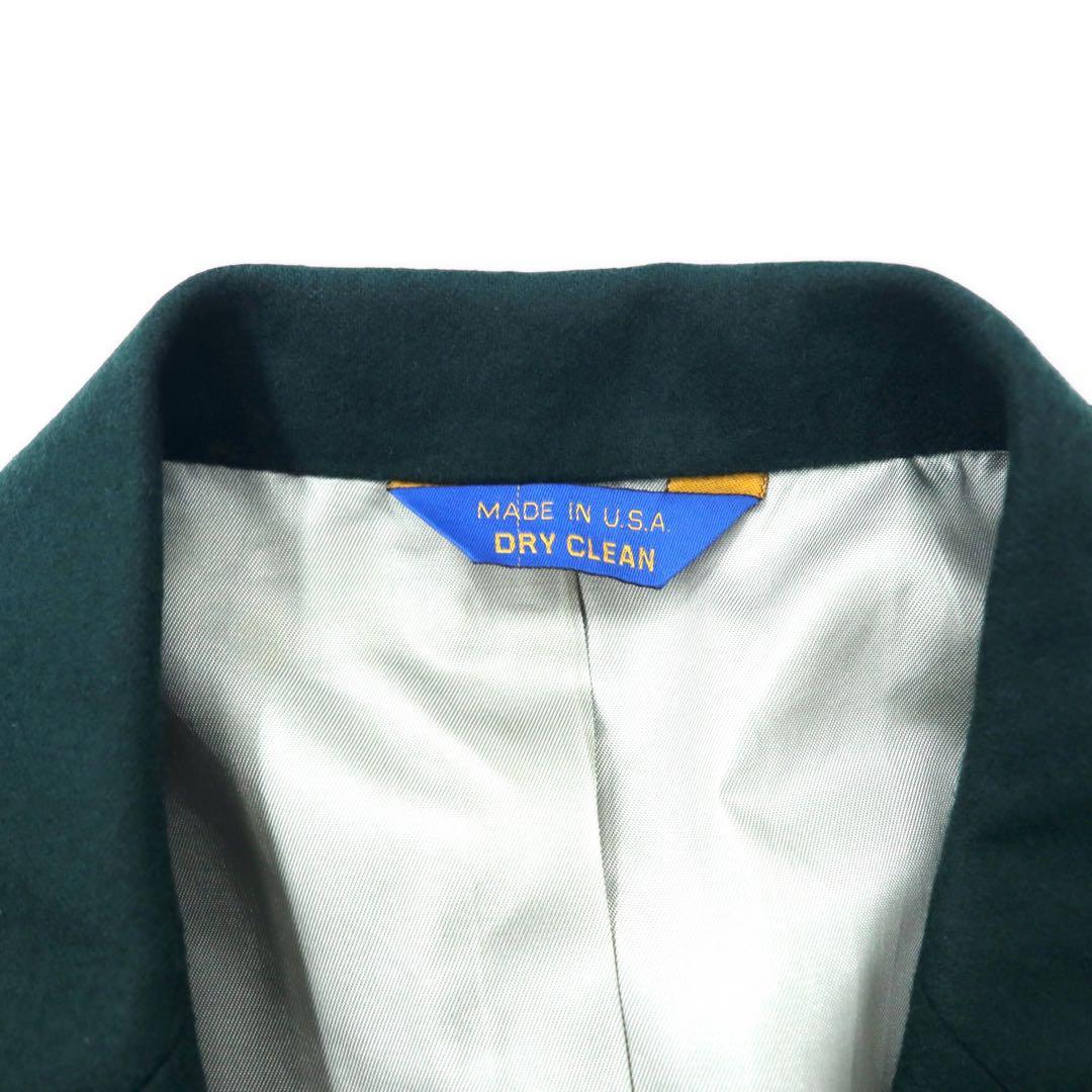 PENDLETON Made in USA Anni '80 Giacca sartoriale a 2 bottoni 42 Verde Lana Bottoni decorativi