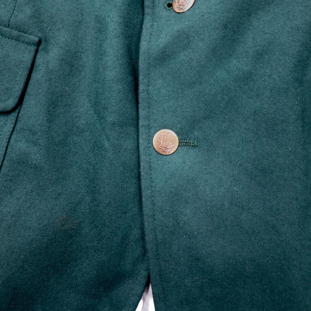 PENDLETON Made in USA Anni '80 Giacca sartoriale a 2 bottoni 42 Verde Lana Bottoni decorativi