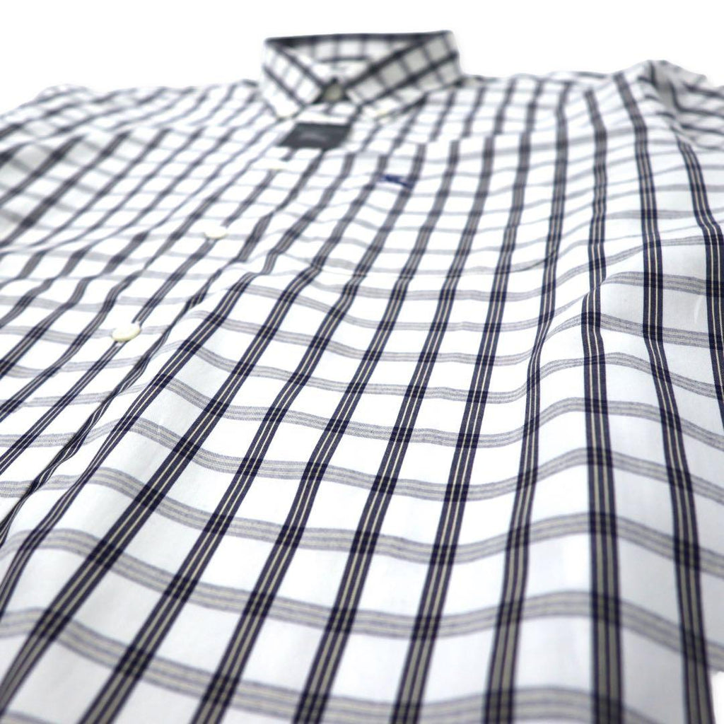 Burberrys camicia button-down Nova Check LA bianca in cotone con logo ricamato, Made in Japan, nuovo senza etichette