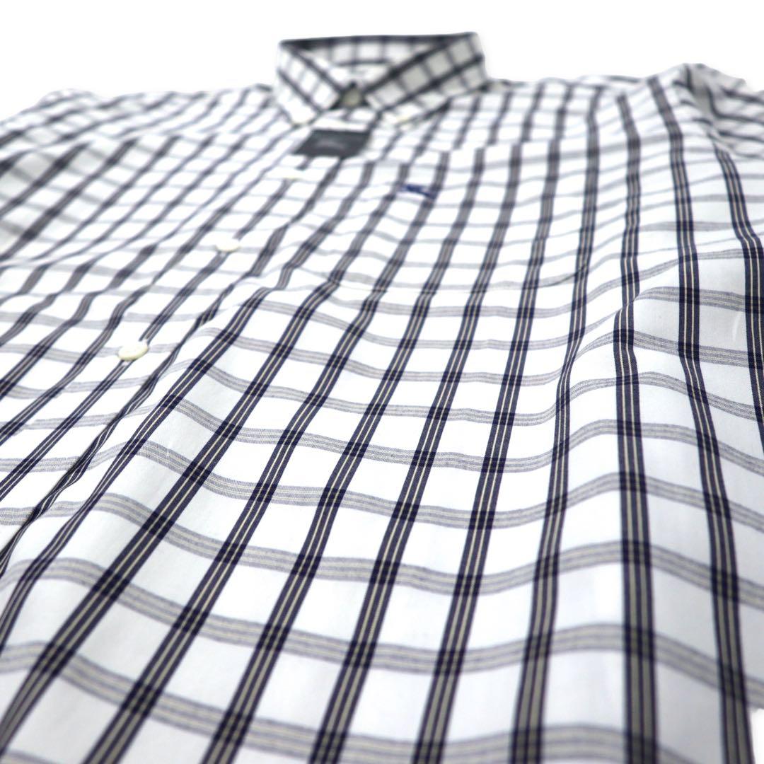 Burberrys camicia button-down Nova Check LA bianca in cotone con logo ricamato, Made in Japan, nuovo senza etichette