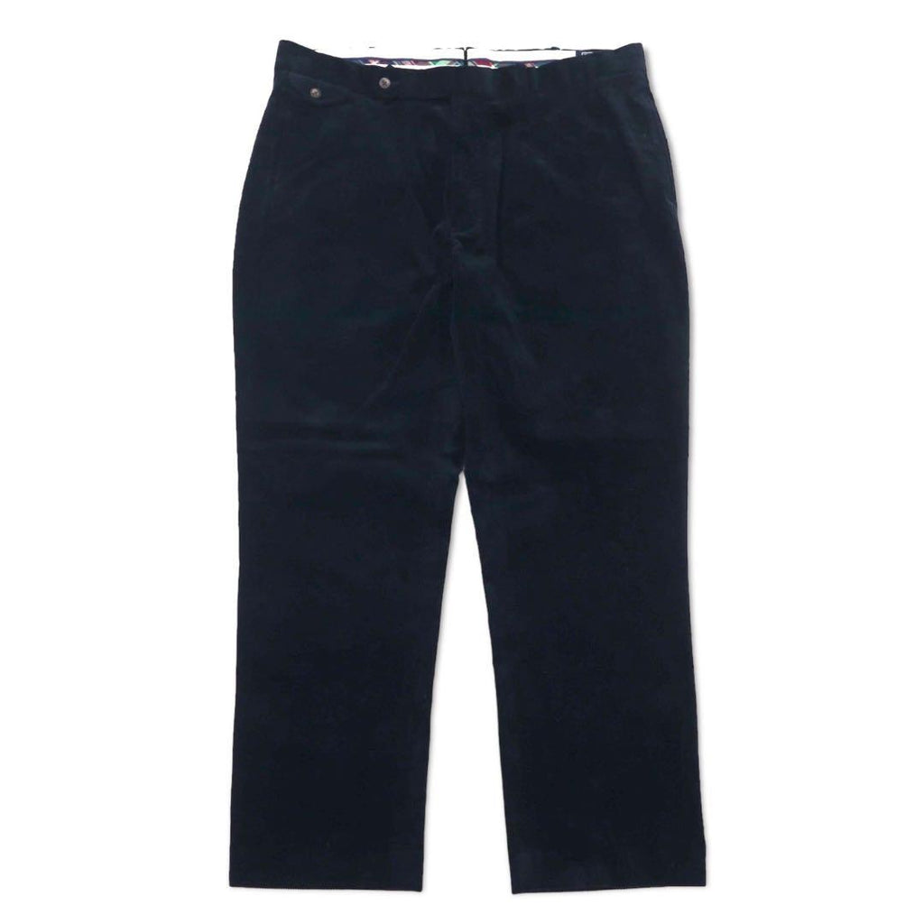 Polo by Ralph Lauren ワイド コーデュロイパンツ 40 ネイビー コットン FINE TAILORING スリランカ製