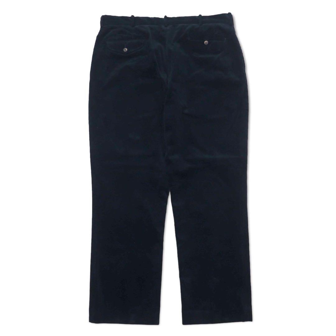 Polo by Ralph Lauren ワイド コーデュロイパンツ 40 ネイビー コットン FINE TAILORING スリランカ製