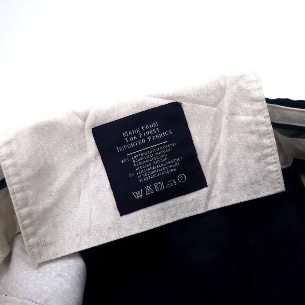 Polo by Ralph Lauren ワイド コーデュロイパンツ 40 ネイビー コットン FINE TAILORING スリランカ製