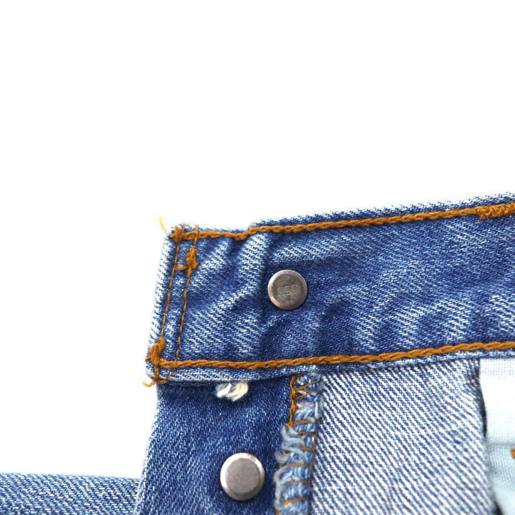 Levi's Made in USA anni '90 501 Jeans Blu con vernice e finitura distressed Taglia 28