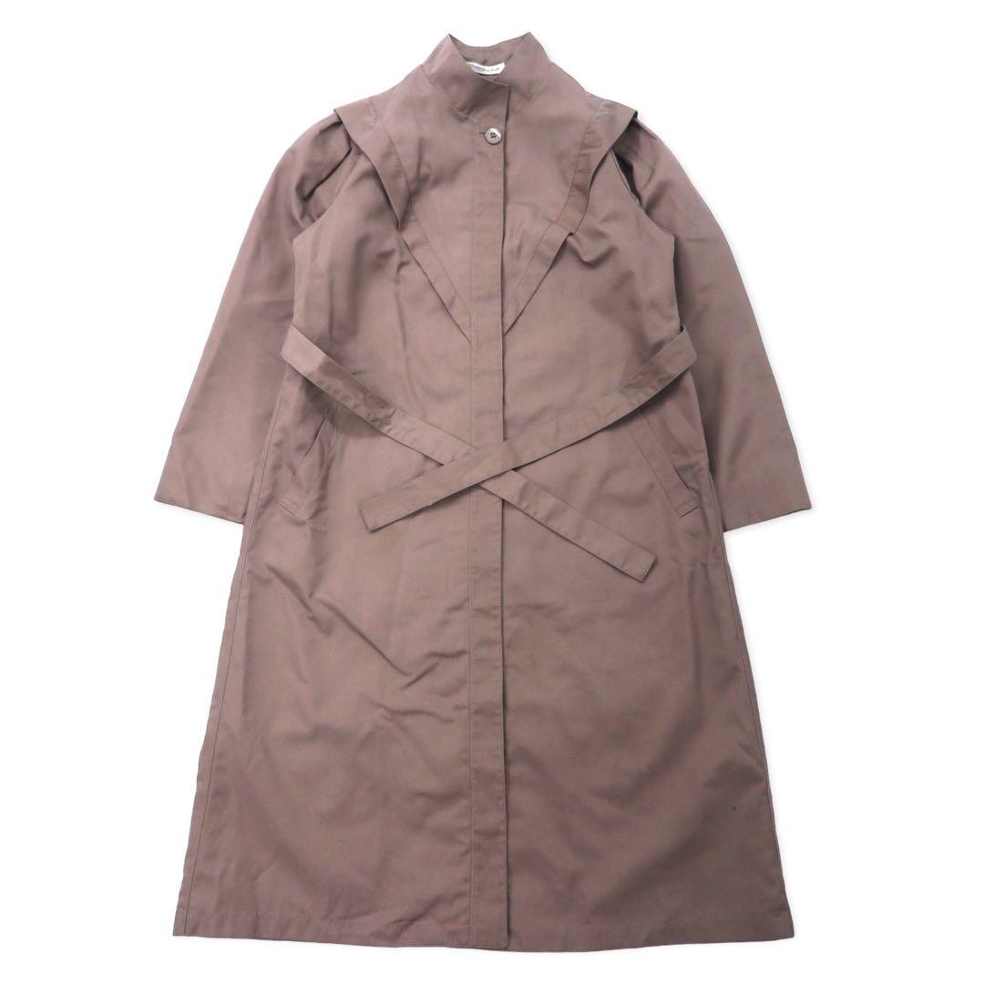 Misty Harbor USA, anni '90, cappotto a strati, taglia 10, beige, poliestere, abbottonatura nascosta