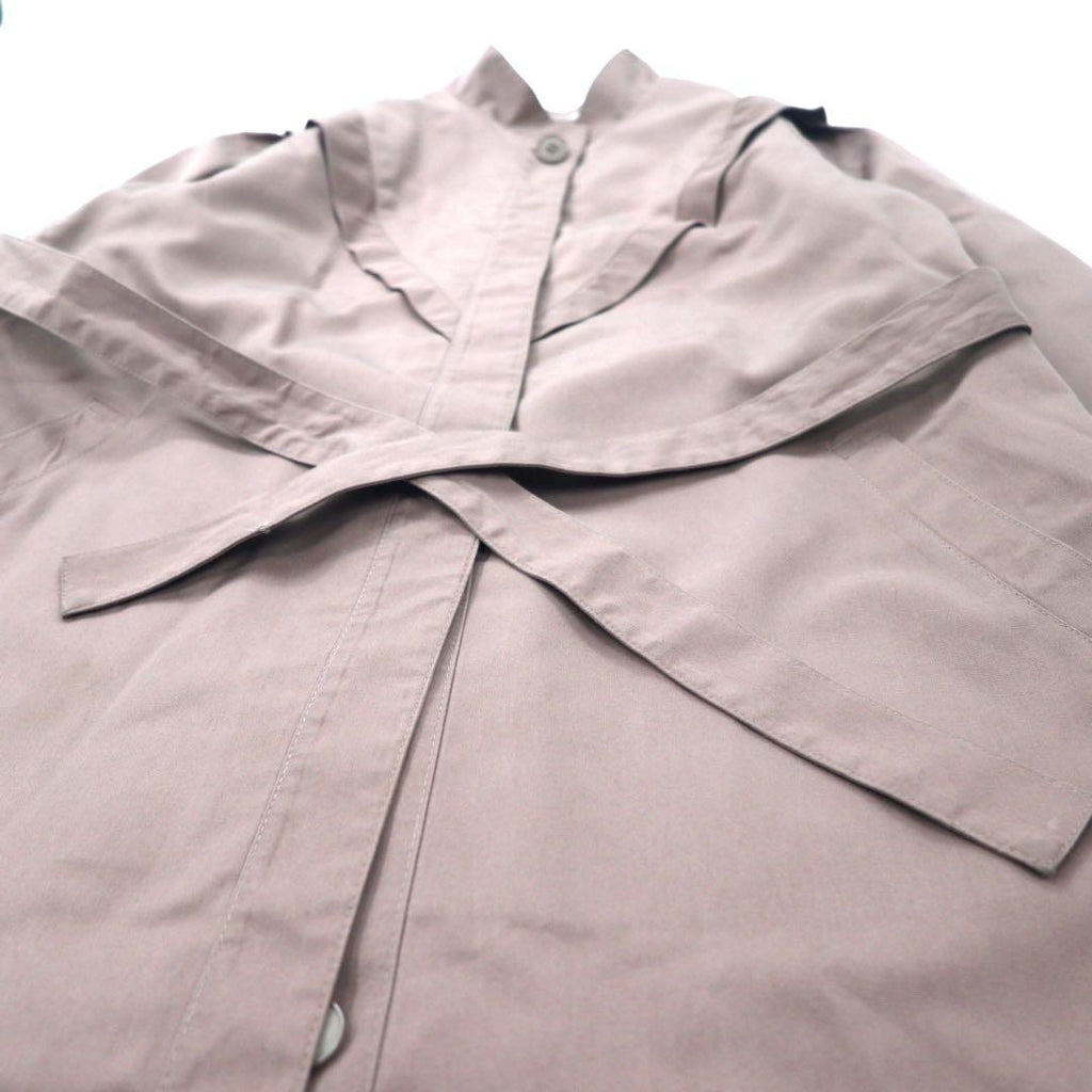 Misty Harbor USA, anni '90, cappotto a strati, taglia 10, beige, poliestere, abbottonatura nascosta