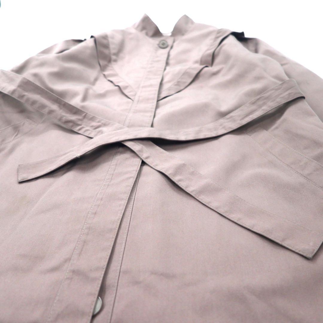 Misty Harbor USA, anni '90, cappotto a strati, taglia 10, beige, poliestere, abbottonatura nascosta