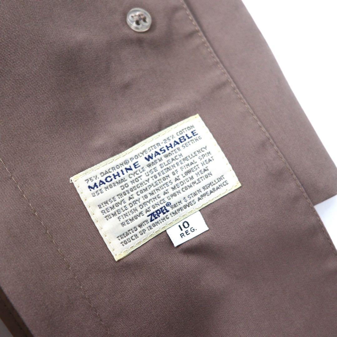 Misty Harbor USA, anni '90, cappotto a strati, taglia 10, beige, poliestere, abbottonatura nascosta
