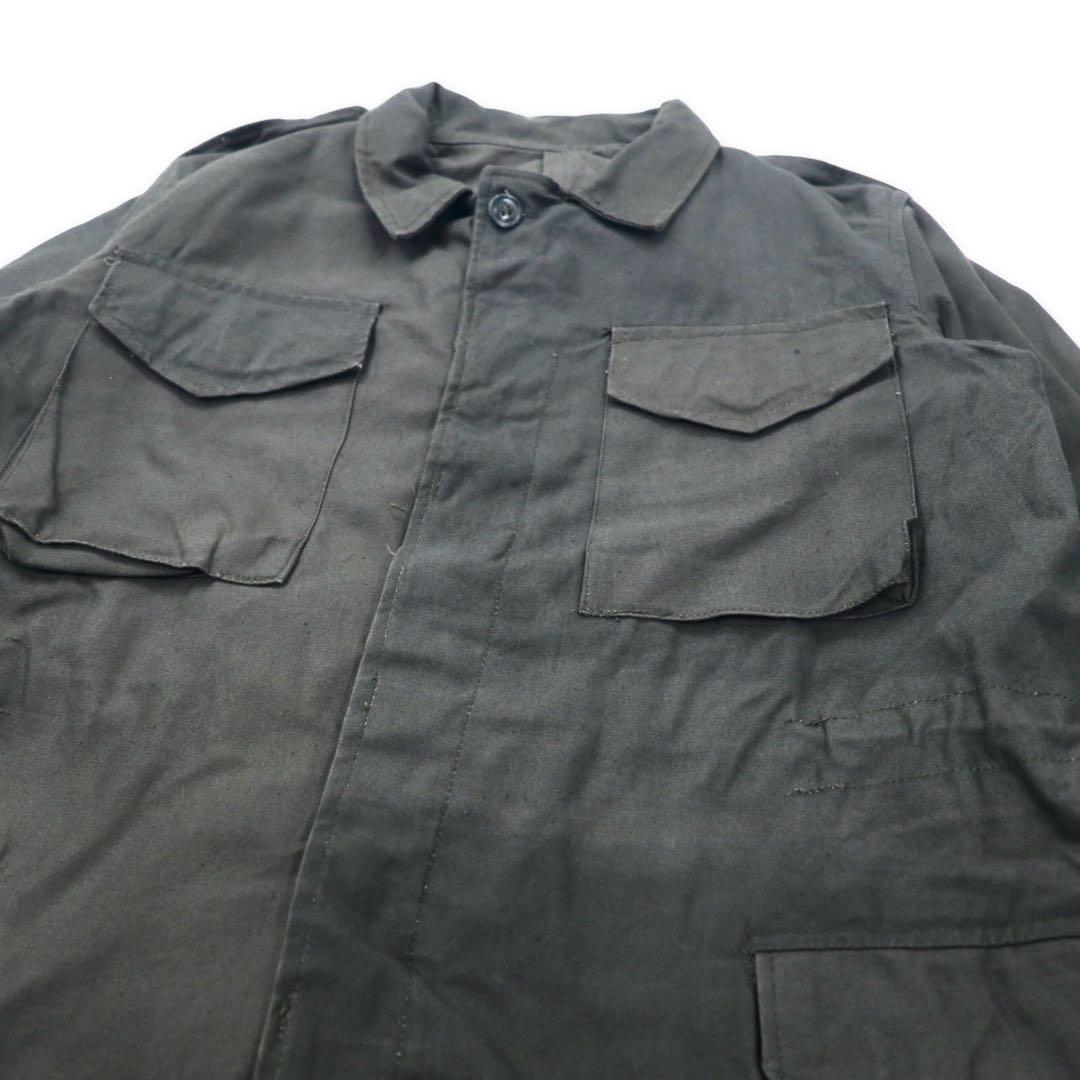 Giacca da campo M-43 esercito greco, taglia L, colore kaki, in cotone, militare, cappuccio staccabile