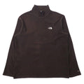 THE NORTH FACE Pile in pile con mezza zip L Marrone Poliestere Ricamo logo a punto singolo