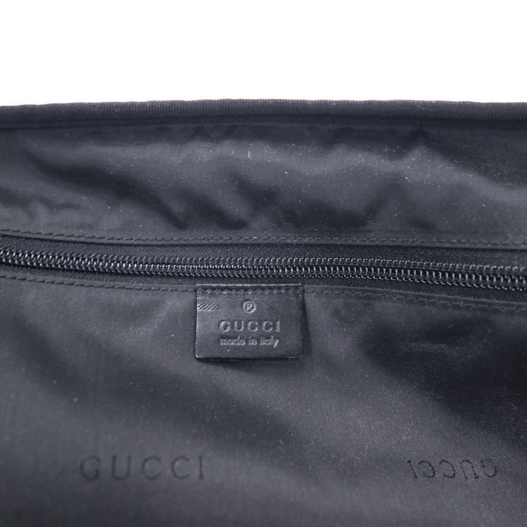GUCCI 2WAY ブリーフケース ビジネスバッグ ナイロンキャンバス レザー切り替え 015 3402 001553 イタリア製