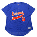 Don Alleson Athletic USA Baseball Game Shirt XL Blu Poliestere Rete Numeri Taglia Grande