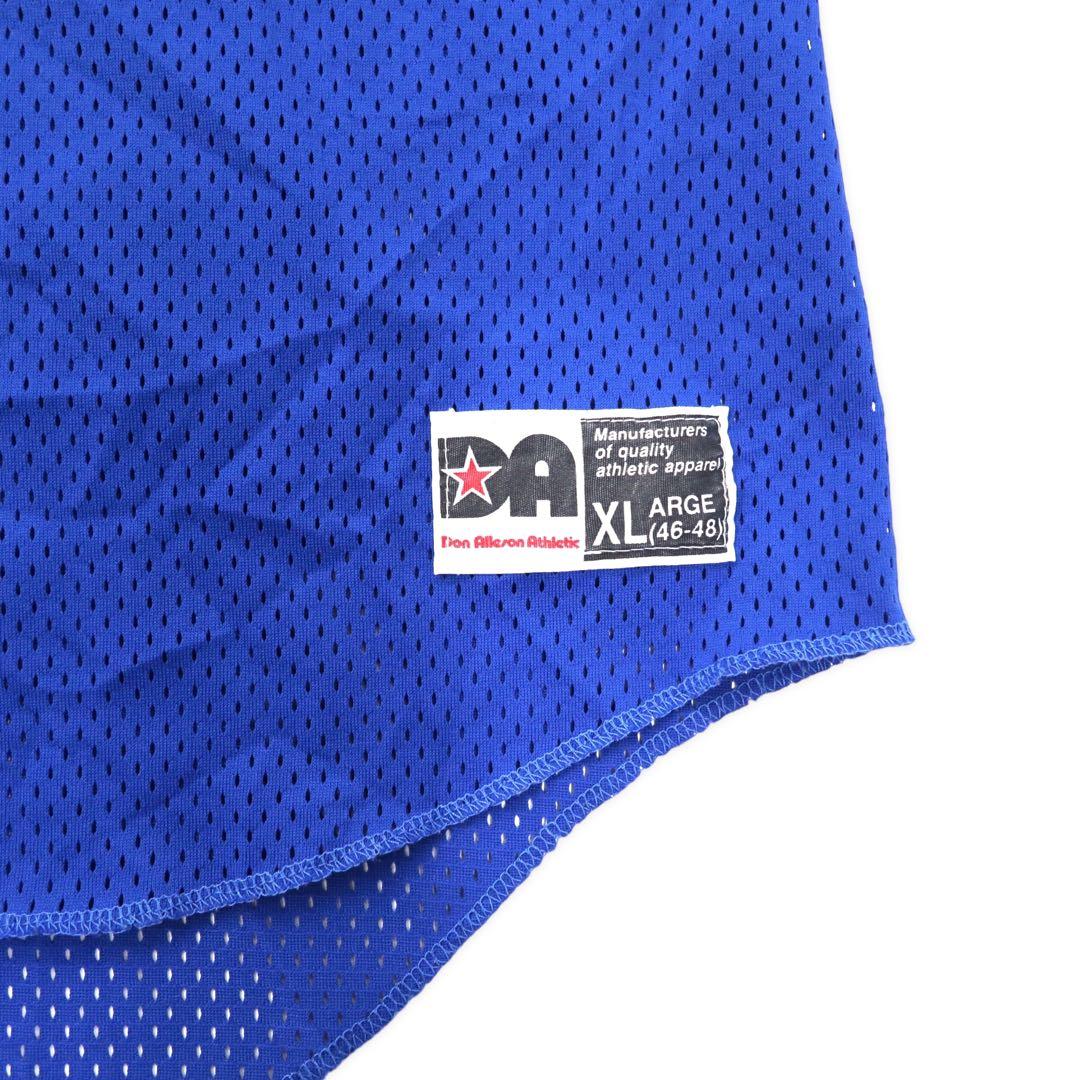 Don Alleson Athletic USA Baseball Game Shirt XL Blu Poliestere Rete Numeri Taglia Grande