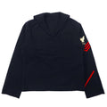 US NAVY Anni '40 NAVAL CLOTHING DEPOT Camicia da marinaio 88 Blu navy Lana Militare UOMO BLU SENZA DIVISA