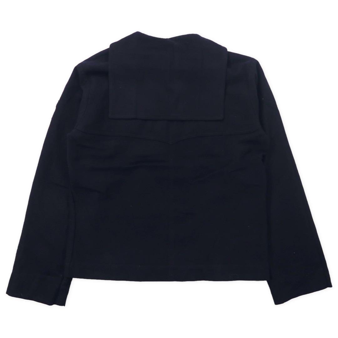 US NAVY Anni '40 NAVAL CLOTHING DEPOT Camicia da marinaio 88 Blu navy Lana Militare UOMO BLU SENZA DIVISA