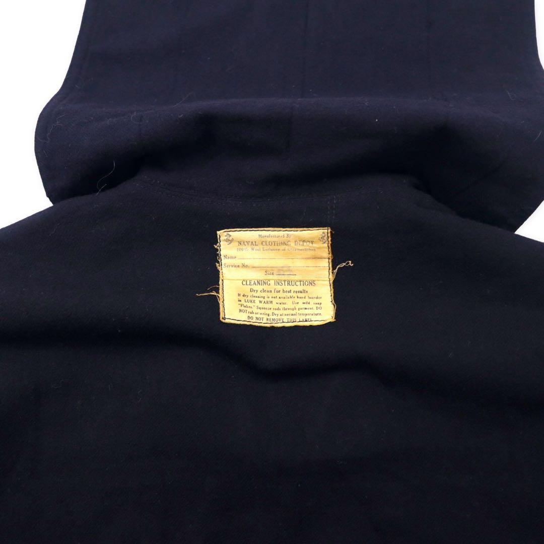 US NAVY Anni '40 NAVAL CLOTHING DEPOT Camicia da marinaio 88 Blu navy Lana Militare UOMO BLU SENZA DIVISA