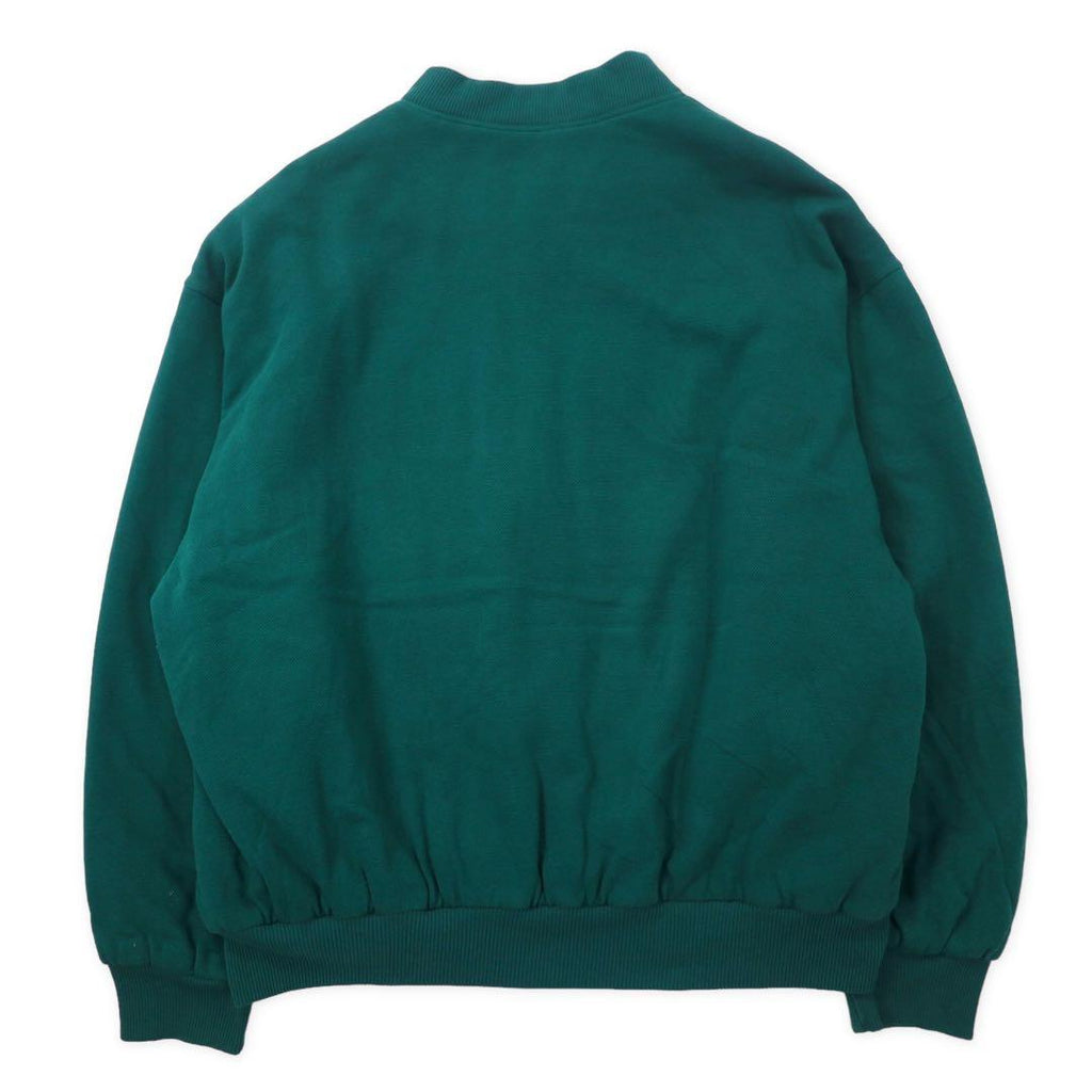 CHEMISE LACOSTE made in France anni '80 French Lacoste cardigan con bottoni automatici giacca stile college taglia 4 verde cotone logo piccolo oversize