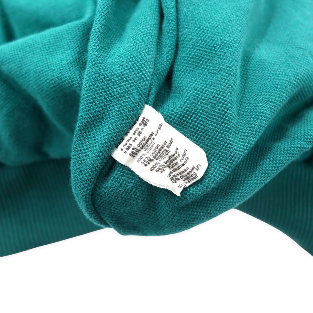 CHEMISE LACOSTE made in France anni '80 French Lacoste cardigan con bottoni automatici giacca stile college taglia 4 verde cotone logo piccolo oversize