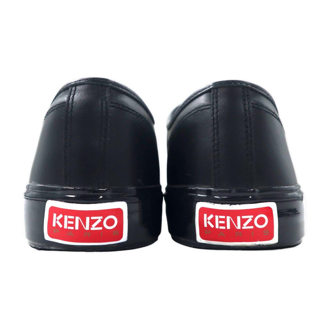 KENZO Sneakers in pelle Shell-toe 27cm Nere Pelle di vitello