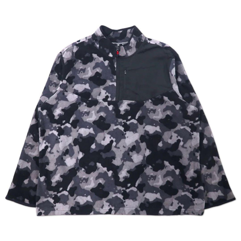 Giacca in pile con mezza cerniera STARTER 3XL grigio nero mimetico poliestere taglia grande
