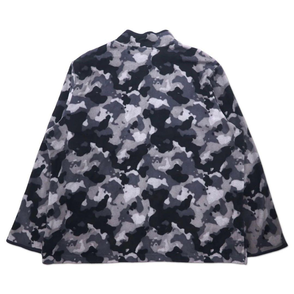 Giacca in pile con mezza cerniera STARTER 3XL grigio nero mimetico poliestere taglia grande