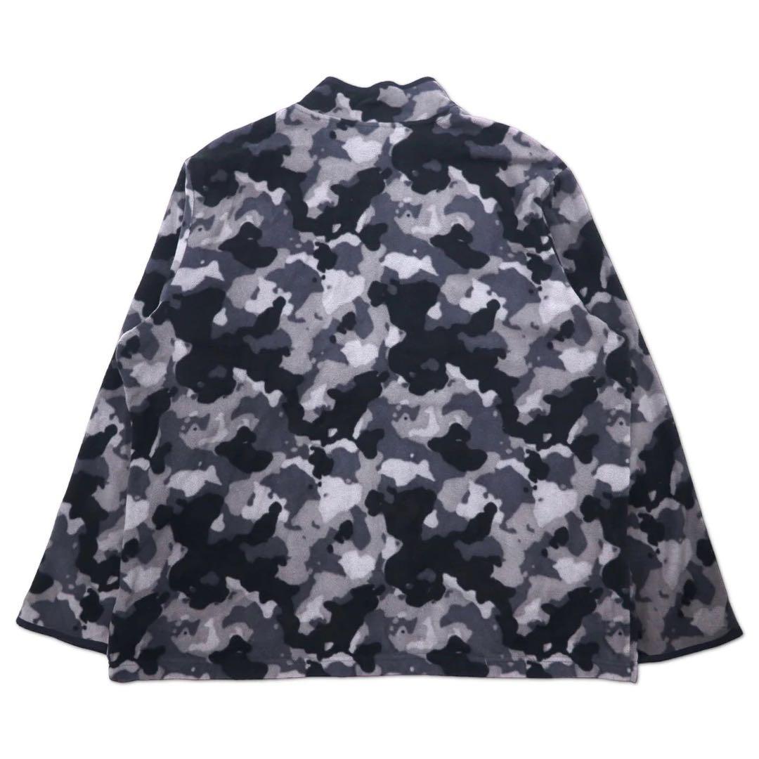 Giacca in pile con mezza cerniera STARTER 3XL grigio nero mimetico poliestere taglia grande